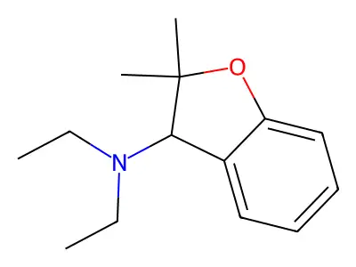 N,N-Diethyl-2,2-dimethyl-2,3-dihydro-1-benzofuran-3-amine structure