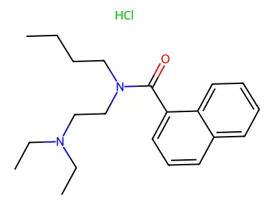 Bunaftine hydrochloride structure