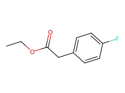 Benzeneacetic acid, 4-fluoro-, ethyl ester structure