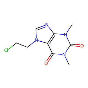 7-(2-氯乙基)茶碱 structure