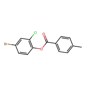 4-Bromo-2-chlorophenyl 4-methylbenzoate structure