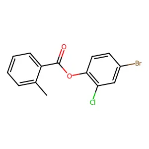 4-Bromo-2-chlorophenyl 2-methylbenzoate structure