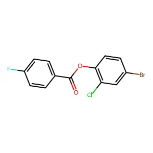 4-Bromo-2-chlorophenyl 4-fluorobenzoate structure