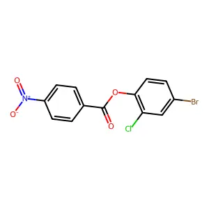 4-Bromo-2-chlorophenyl 4-nitrobenzoate structure