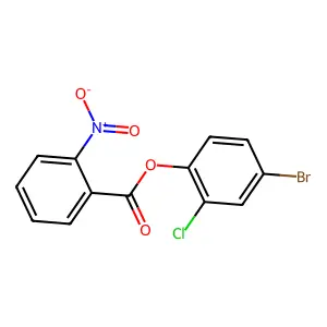 4-Bromo-2-chlorophenyl 2-nitrobenzoate structure