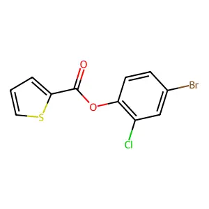 4-Bromo-2-chlorophenyl 2-thiophenecarboxylate structure