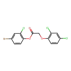 4-Bromo-2-chlorophenyl (2,4-dichlorophenoxy)acetate structure