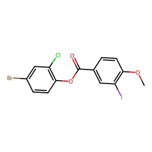 4-Bromo-2-chlorophenyl 3-iodo-4-methoxybenzoate structure