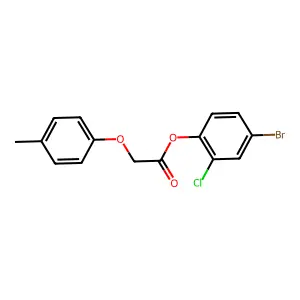 4-Bromo-2-chlorophenyl (4-methylphenoxy)acetate structure