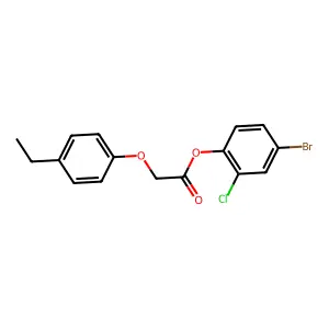 4-Bromo-2-chlorophenyl (4-ethylphenoxy)acetate structure