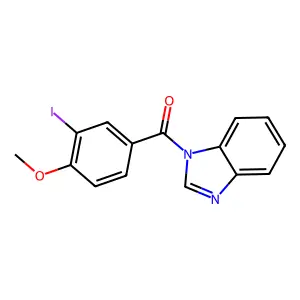 (1H-benzo[d]imidazol-1-yl)(3-iodo-4-methoxyphenyl)methanone structure