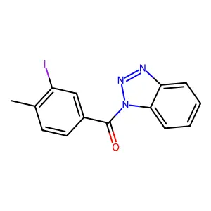 Benzotriazol-1-yl-(3-iodo-4-methylphenyl)methanone structure