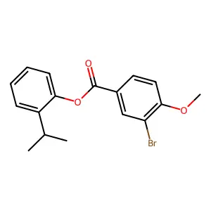 2-Isopropylphenyl 3-bromo-4-methoxybenzoate structure