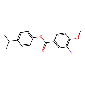 4-Isopropylphenyl 3-iodo-4-methoxybenzoate structure
