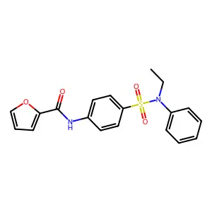 N-[4-[ethyl(phenyl)sulfamoyl]phenyl]furan-2-carboxamide structure