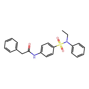 N-[4-[ethyl(phenyl)sulfamoyl]phenyl]-2-phenylacetamide structure