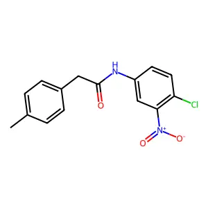 N-(4-chloro-3-nitrophenyl)-2-(4-methylphenyl)acetamide structure