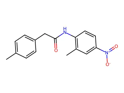 N-(2-methyl-4-nitrophenyl)-2-(4-methylphenyl)acetamide structure
