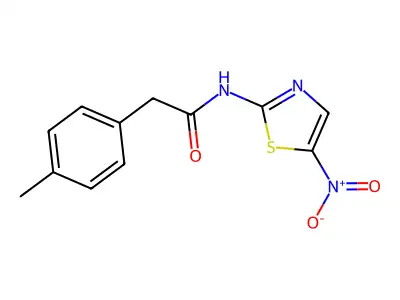 2-(4-methylphenyl)-N-(5-nitro-1,3-thiazol-2-yl)acetamide structure