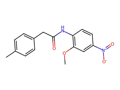 N-(2-methoxy-4-nitrophenyl)-2-(4-methylphenyl)acetamide structure