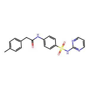 2-(4-methylphenyl)-N-[4-(pyrimidin-2-ylsulfamoyl)phenyl]acetamide structure