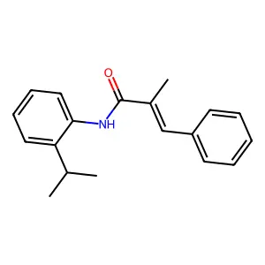 (E)-2-methyl-3-phenyl-N-(2-propan-2-ylphenyl)prop-2-enamide structure