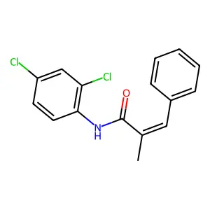 (E)-N-(2,4-dichlorophenyl)-2-methyl-3-phenylprop-2-enamide structure
