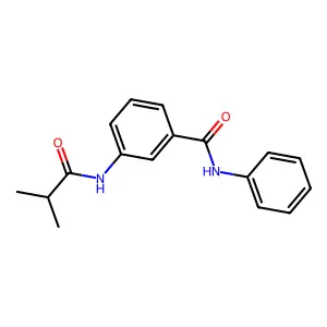 3-(2-methylpropanoylamino)-N-phenylbenzamide structure
