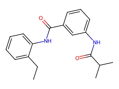 N-(2-ethylphenyl)-3-(2-methylpropanoylamino)benzamide structure
