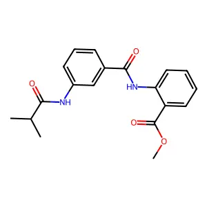 Methyl 2-{[3-(isobutyrylamino)benzoyl]amino}benzoate structure