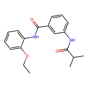 N-(2-ethoxyphenyl)-3-(isobutyrylamino)benzamide structure