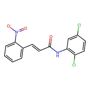 (E)-N-(2,5-dichlorophenyl)-3-(2-nitrophenyl)prop-2-enamide structure