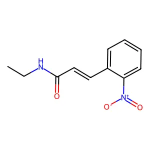 (E)-N-ethyl-3-(2-nitrophenyl)prop-2-enamide structure