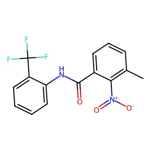 3-methyl-2-nitro-N-[2-(trifluoromethyl)phenyl]benzamide structure