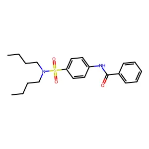 N-[4-(dibutylsulfamoyl)phenyl]benzamide structure