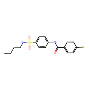 4-bromo-N-[4-(butylsulfamoyl)phenyl]benzamide structure