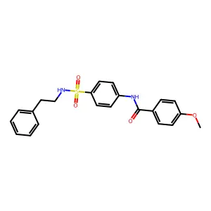 4-methoxy-N-{4-[(2-phenylethyl)sulfamoyl]phenyl}benzamide structure
