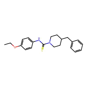 4-benzyl-N-(4-ethoxyphenyl)piperidine-1-carbothioamide structure