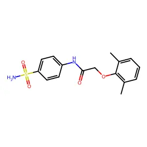 2-(2,6-dimethylphenoxy)-N-(4-sulfamoylphenyl)acetamide structure