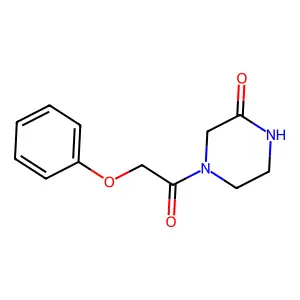 4-(2-Phenoxyacetyl)piperazin-2-one structure