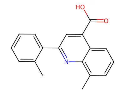 8-Methyl-2-(2-methylphenyl)quinoline-4-carboxylic acid structure
