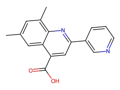 6,8-Dimethyl-2-pyridin-3-ylquinoline-4-carboxylic acid structure