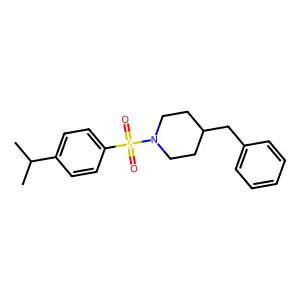 4-Benzyl-1-(4-propan-2-ylphenyl)sulfonylpiperidine structure