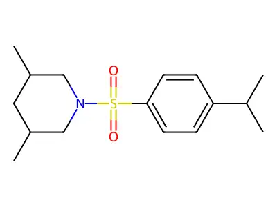 1-[(4-Isopropylphenyl)sulfonyl]-3,5-dimethylpiperidine structure