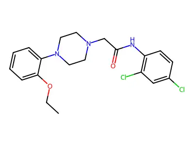 N-(2,4-dichlorophenyl)-2-[4-(2-ethoxyphenyl)piperazin-1-yl]acetamide structure