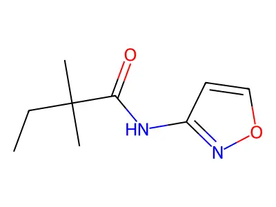 2,2-dimethyl-N-(1,2-oxazol-3-yl)butanamide structure