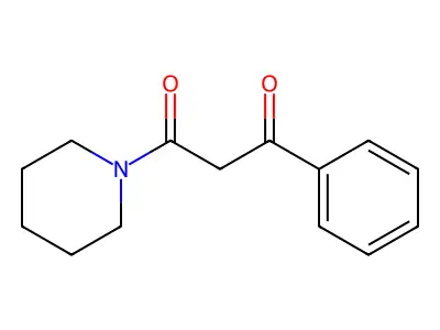 1-Phenyl-3-piperidin-1-yl-propan-1,3-dion structure