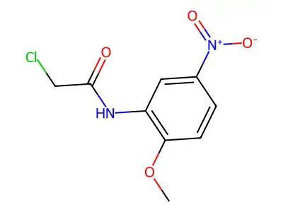 2-chloro-N-(2-methoxy-5-nitrophenyl)acetamide structure