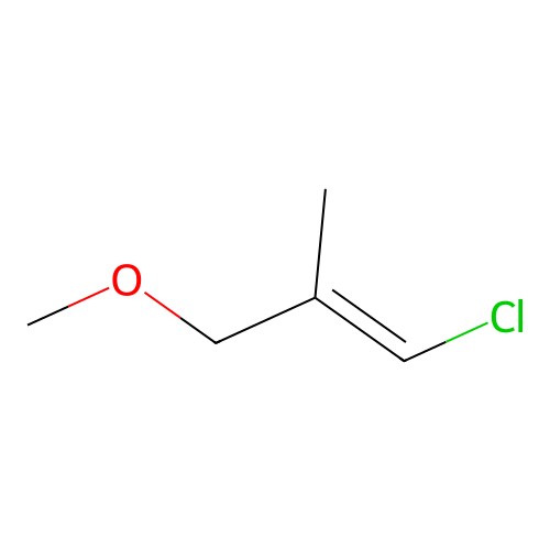 (E)-1-chloro-3-methoxy-2-methylprop-1-ene structure