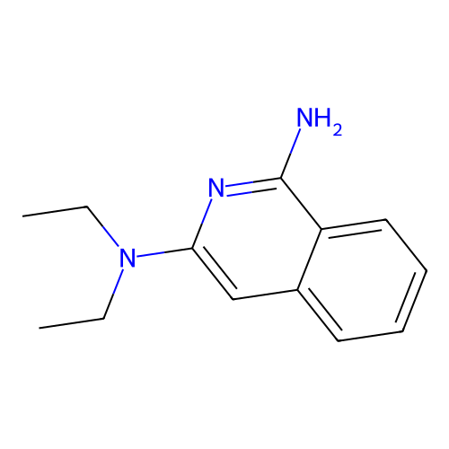 3-N,3-N-二乙基异喹啉-1,3-二胺 structure